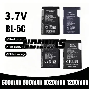 Batteria agli ioni di litio BL5C BL-5C 3.7V 600mAh 1020mAh 1200mAh multi-capacità per cellulare