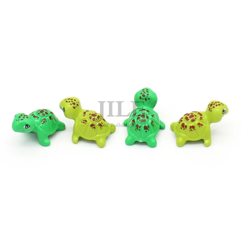 10pcs MOC 11603pb01 Turtle Friends Elves Building Blocks Brick DIY Compatible Bubbles Ocean Sea Pet Animal Zoo Toys — view 2
