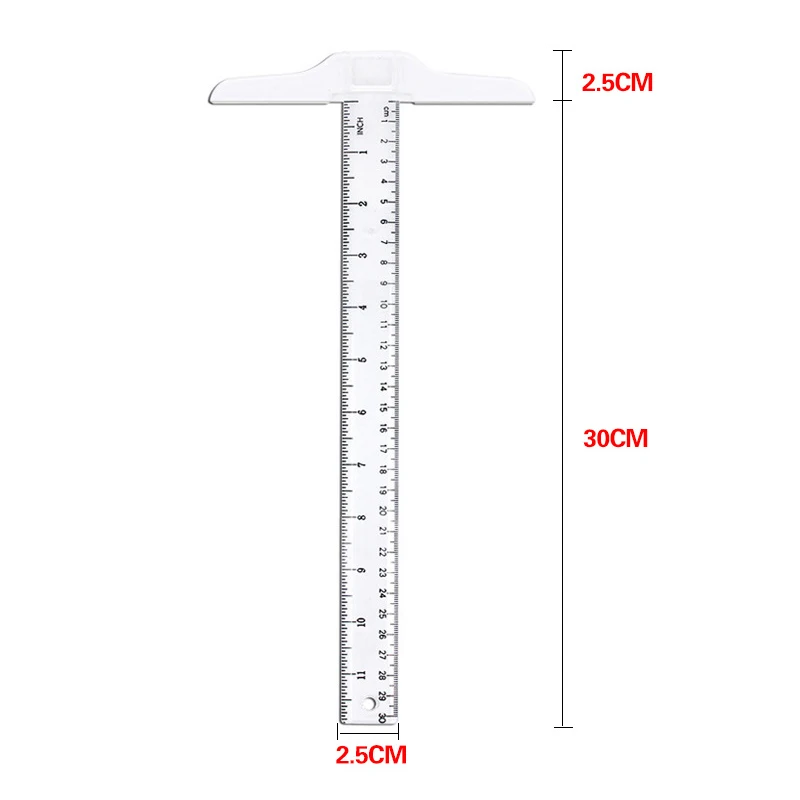 Clear Acrylic T-Square Ruler for Easy Reference While Crafting T-Square  Ruler Handtool In Both Inches&Metric Measurement - AliExpress