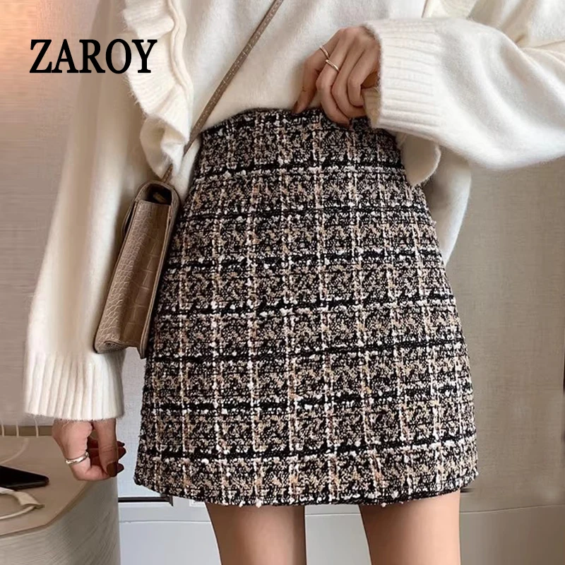 Jupe crayon courte en tweed-automne-hiver 2025 Élégance