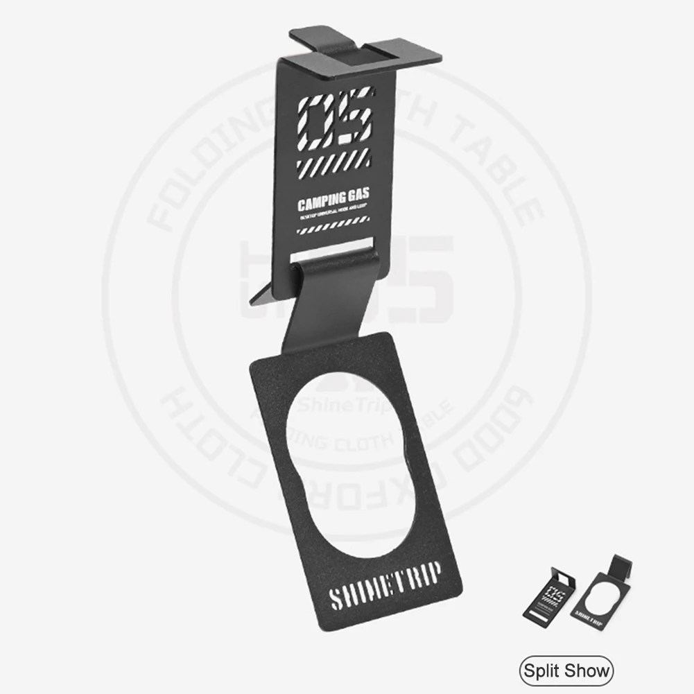 Butane Gas Tank Hanger Clip Stainless Steel Camping Table Hangers Portable Camping Gas Hanger Clip for IGT Camping Table