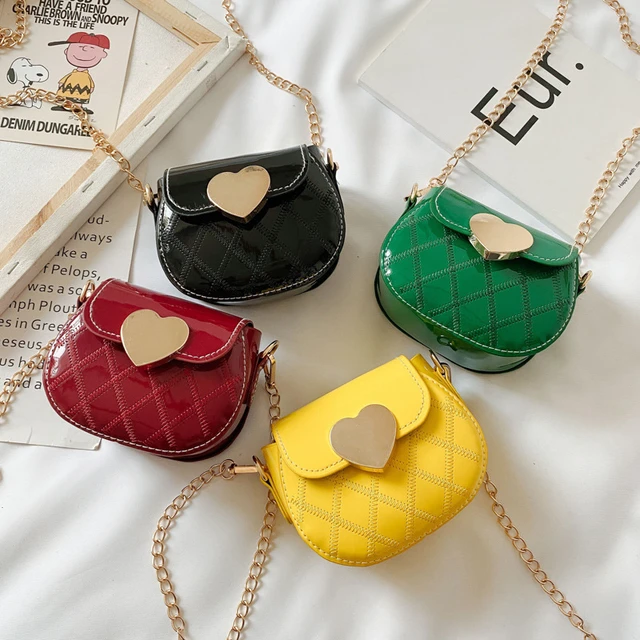 Lovely Patent Leather Children's Crossbody Bags Cute Little Girls Mini  Shoulder Bag for Kids Fashion Coin Purse Small Handbags