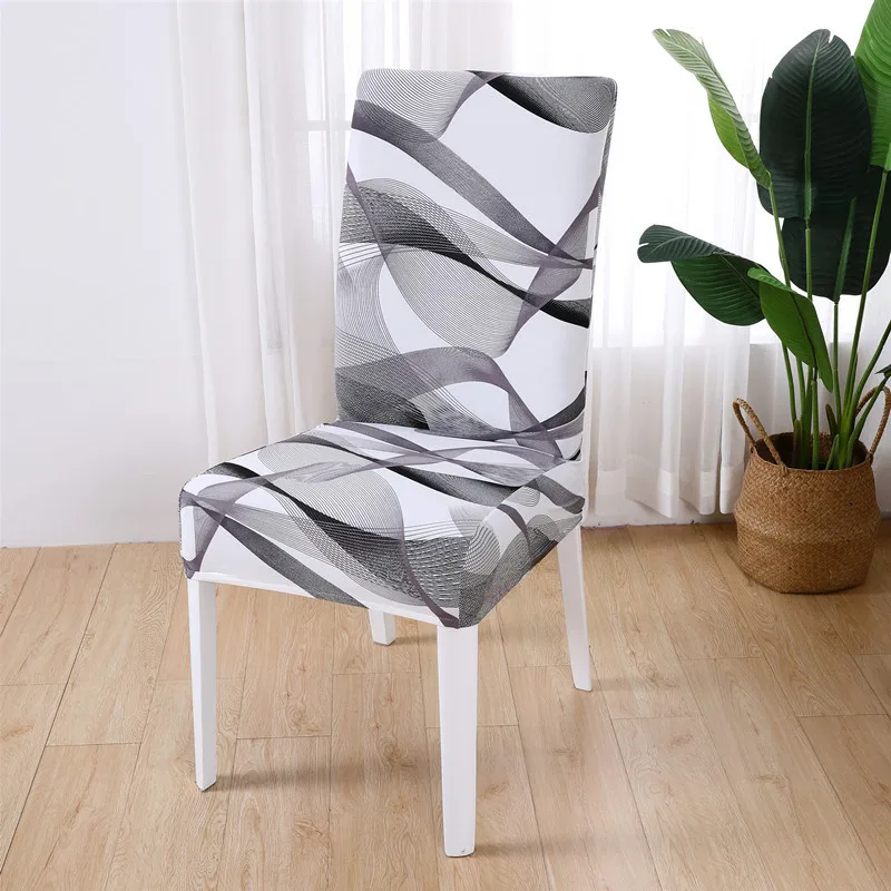 

Chair Covers for Dining Room Stretch Spandex Removable Washable Anti-dust Slipcover Protector for Hotel Office Ceremony