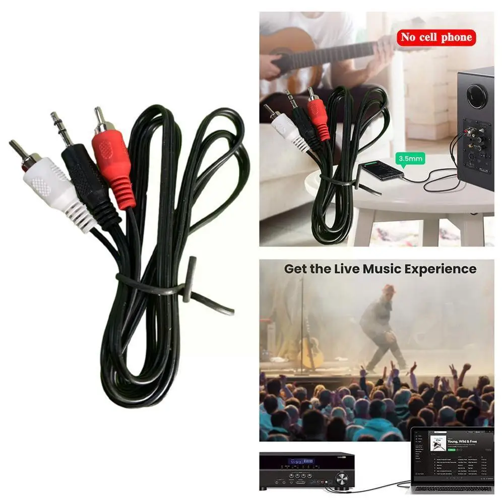 3.5mm ÷  ׷ 2 RCA ׷ ȯ ̺,   Jac    AUX  ȭ TV  Spea P6K6