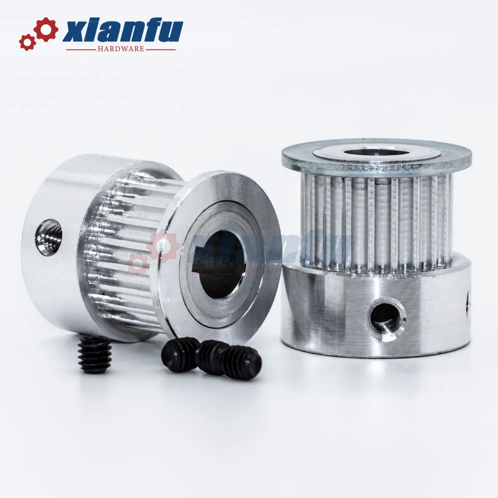 Timing Belt Pulley HTD3M 20 Teeth 3M Bore 4/5/6/6.35/7/8/10/12/14mm Aluminum HTD 20T Synchronous Wheel Sync Width 6/10/15mm