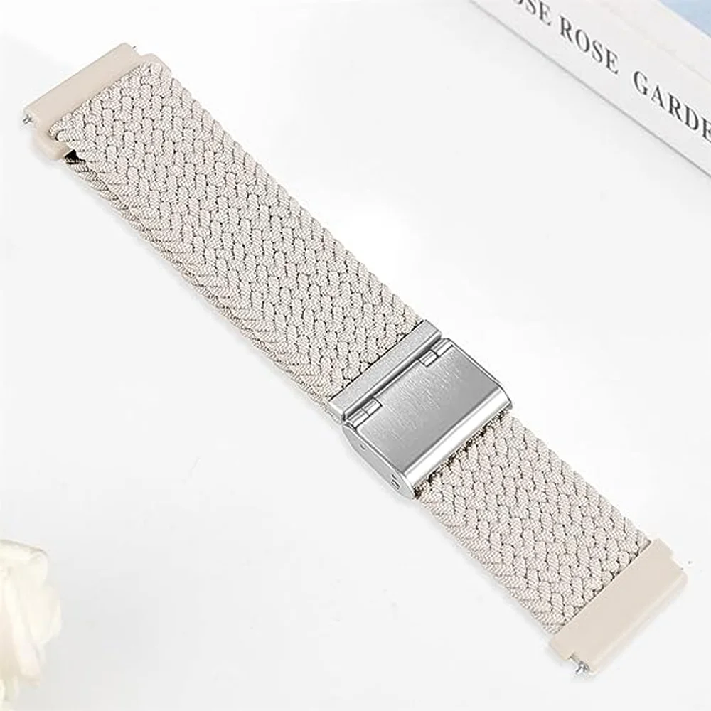 Braided Solo Loop Bracelet for Smartwatches – Adjustable 20mm/22mm Strap