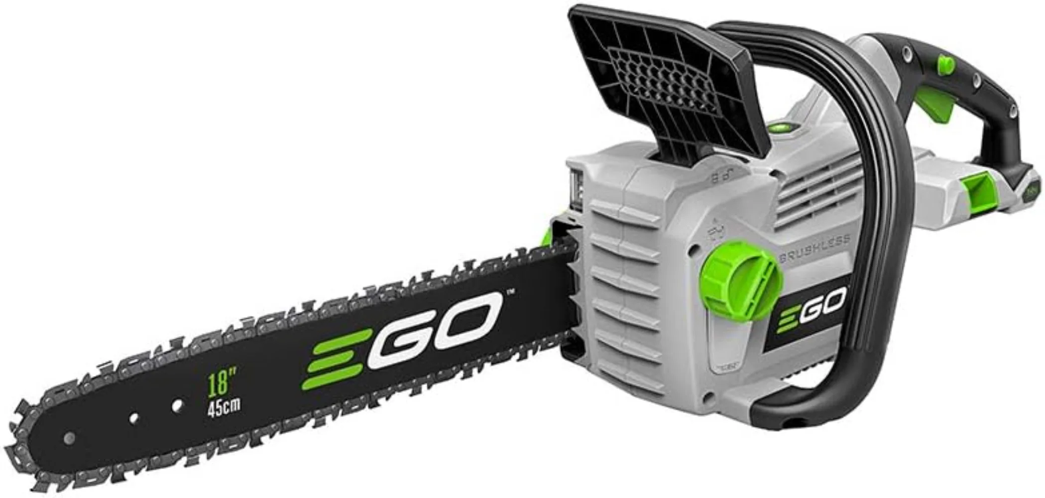 

Аккумуляторная цепная пила EGO Power + CS1800, 18 дюймов, 56 в, и эквивалентное зарядное устройство на 45 куб. См в комплект не входит 18-дюймовая балка