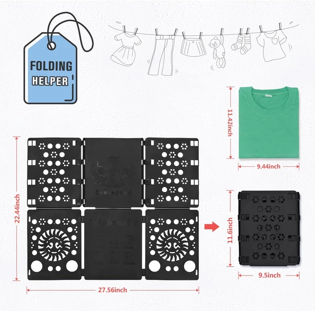 T Shirt Folding Board Shirt Folder Clothes Folding Board Durable Plastic t  Shirts Clothes Laundry folders - AliExpress