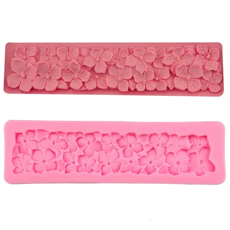 New Creative 3d Flower Cake Silicone Mold Useful Resin Mold Suitable Children Brithday Cake Fondant Decoration Molds Supplies