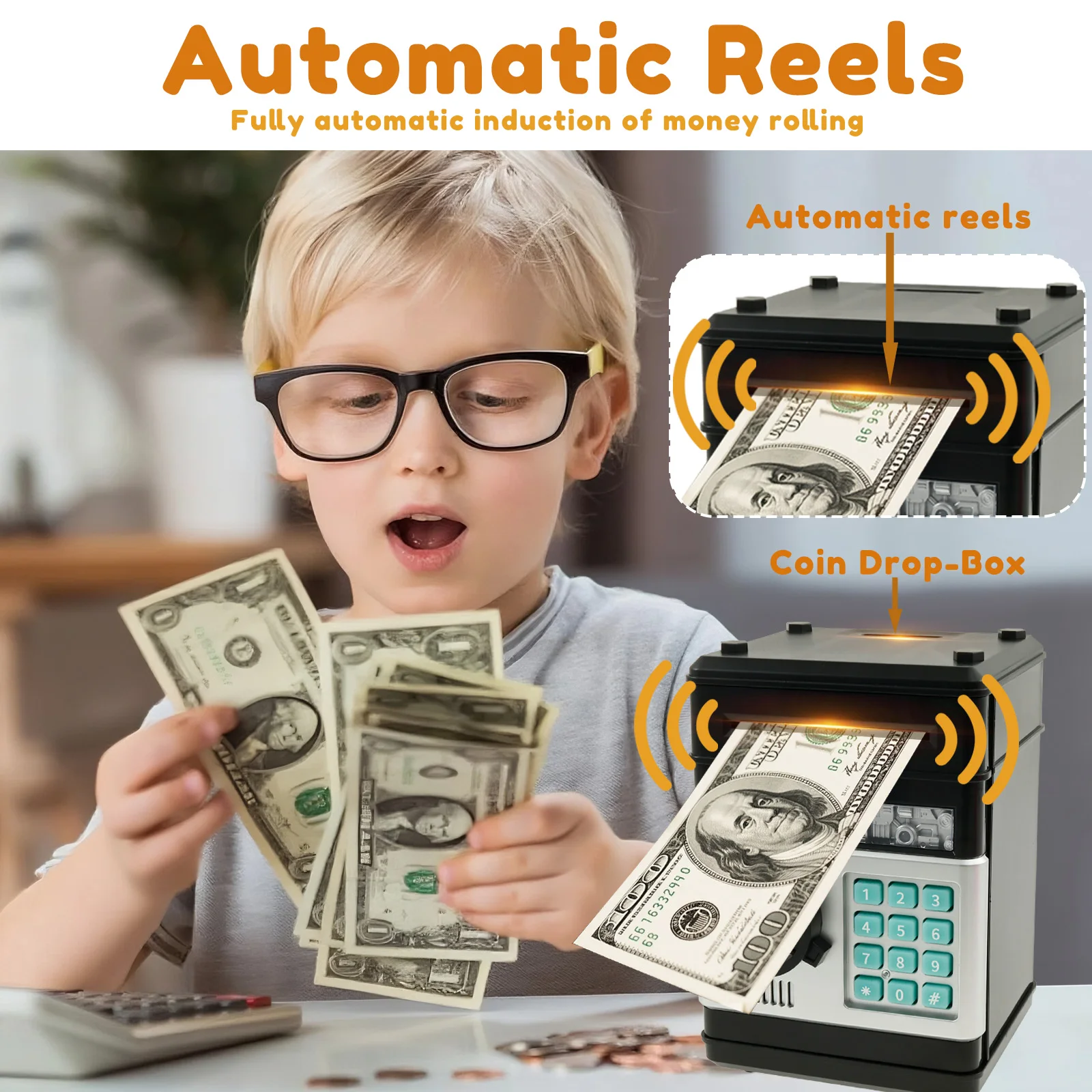 ABS Electronic Password Money Box Safe