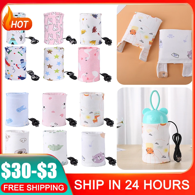 aislante para biberón de bebé, calentador de con USB, cubierta para biberón de lactancia, bolsa de viaje con USB|Calentadores y esterilizadores| - AliExpress