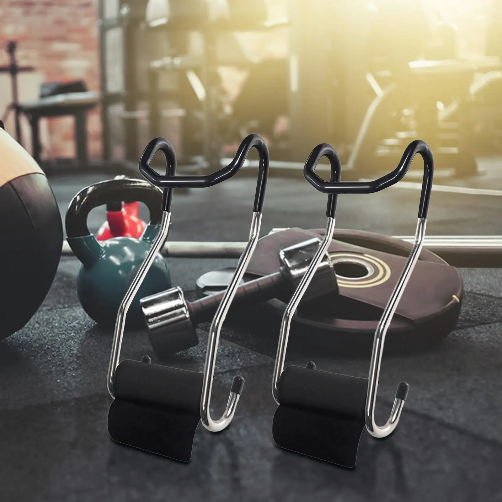 Dumbbell Spotter Hooks Dumbbell Hooks Handles Practical Connector Barbell