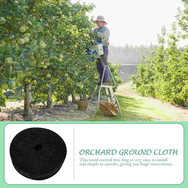 Gyomlálószövetkertek Kerti Tartozék Kerek Tervezés Vezérlő Fa Védelem Szőnyegek Lebontható Talajtakaró - Image 6