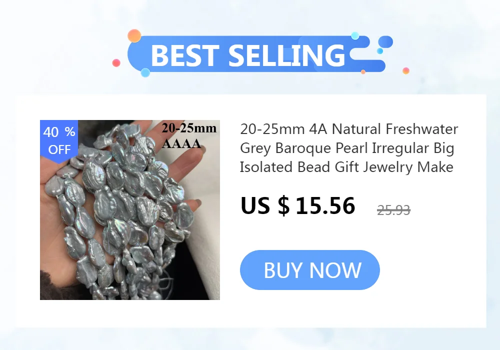 Natural Freshwater Baroque Pearls Beaded Long Irregular Shape Loose Spacer Beads for Jewelry Making Diy Fine Bracelet Necklace