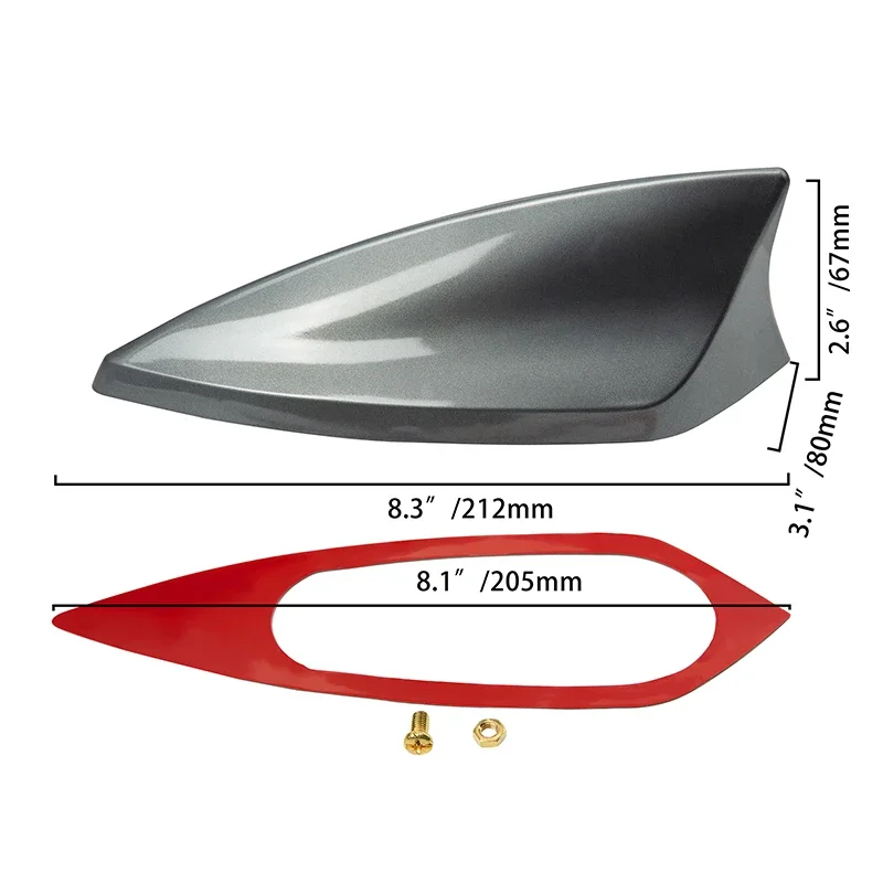 

1 шт. Универсальная автомобильная внешняя крыша Акулий плавник антенна черный/белый/серый автомобильный внешний радиоприемник FM/AM антенны Запчасти для большинства автомобилей