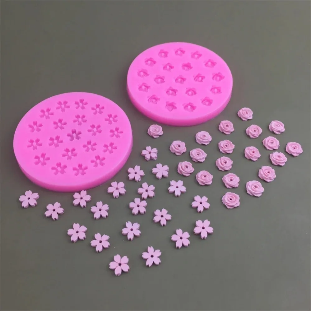 Description Picture 3 of itemMini 20 Holes Cherry Blossom Rose Silicone Mold DIY Flower Shaped Chocolate Fondant Dessert Flower Cake Decorative Baking Tool