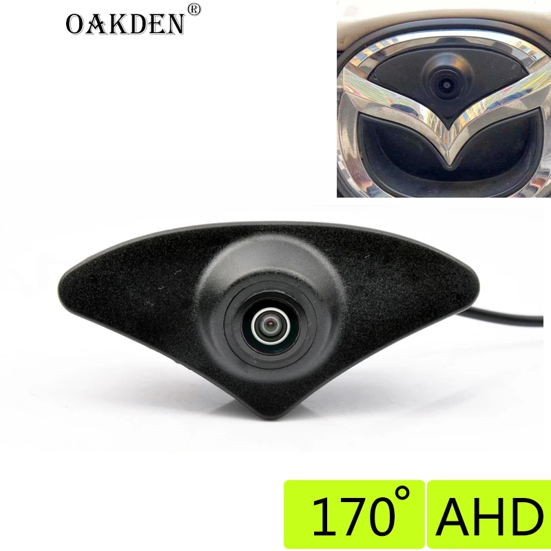 

CCD AHD 170 градусов ночного видения, автомобильная камера с логотипом Переднего Вида для Mazda 2 3 5 6 CX4