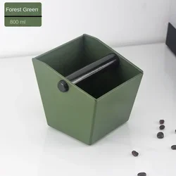 Anti - Slip Espresso Coffee Grounds Knock Box (Green)