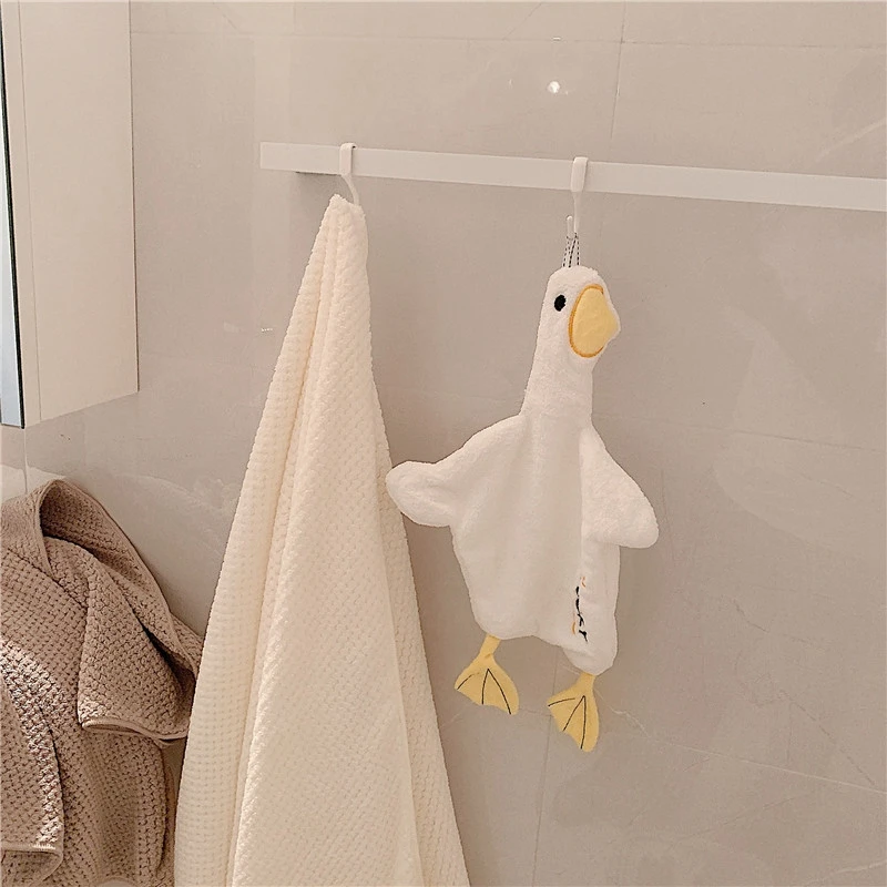 INS Duck Hand Towels Kitchen Bathroom Quick Dry Soft Absorbent Kids Children Hand Dry Towel Soft Touch Hand-Cleaning Towel 6