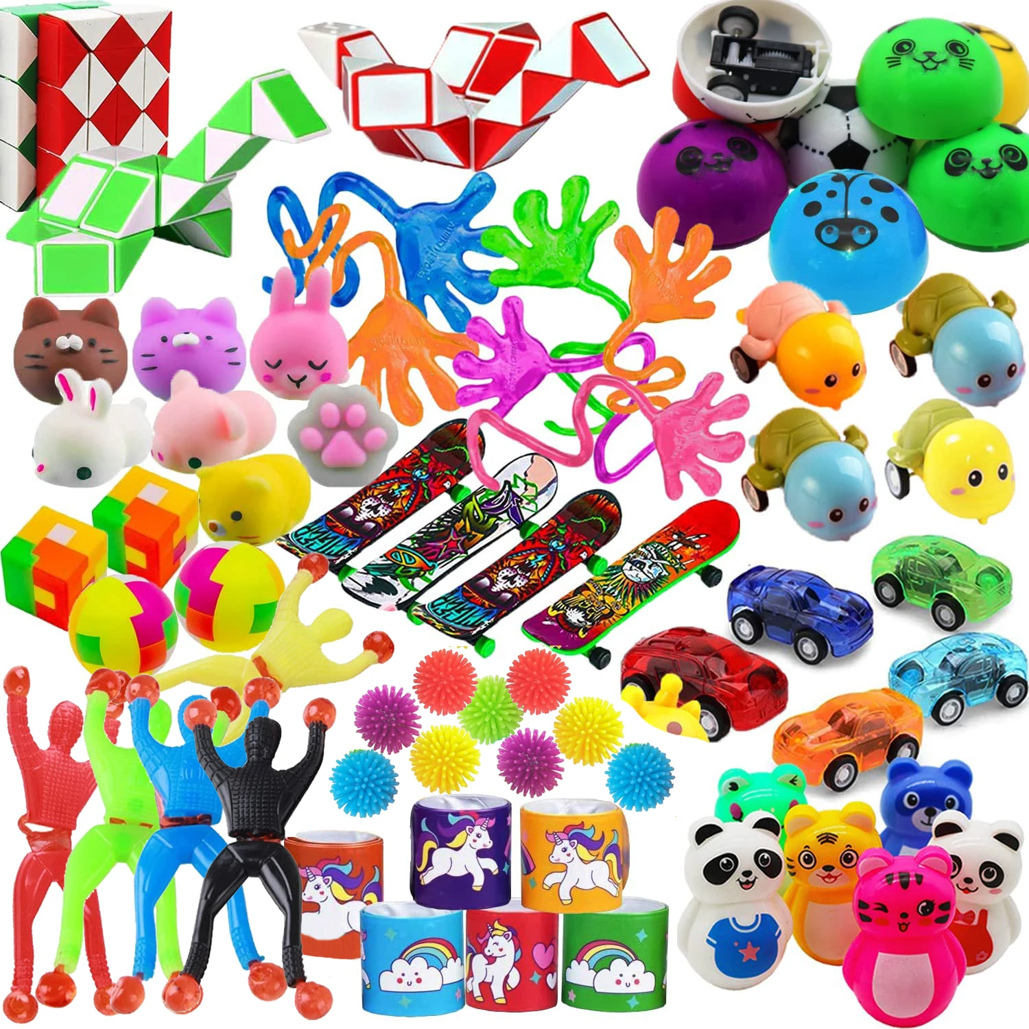 Fidget Toys-Jouets Anti-Stress pour Concentration et Calme Ensemble de  Jouets et faveur de fête - Fidget Spinner, Stress Ball - E