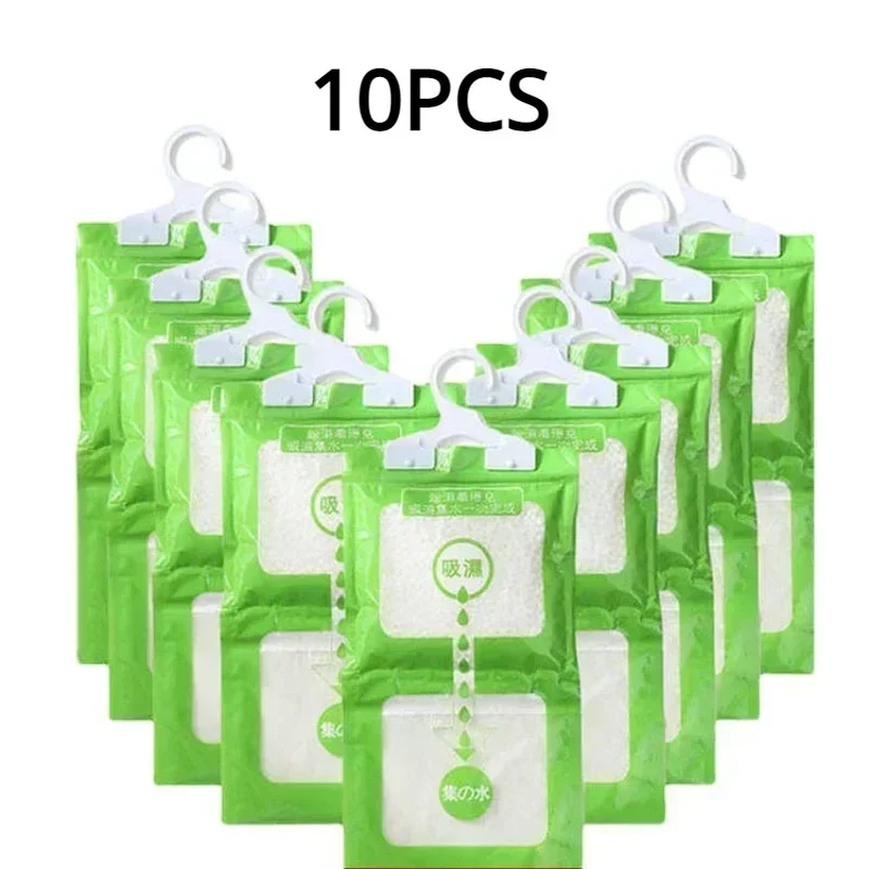 

10PCS Moisture Absorbers Portable Dehumidifiers Dry Bag Hangable Closet Indoor Desiccant Effectively Trapping Extra Moisture