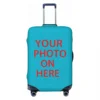 Family Pets Custom DIY Logo Luggage Cover Protector Cute Customized Photo Print Travel Suitcase Protective Cover for 18-32 Inch 1