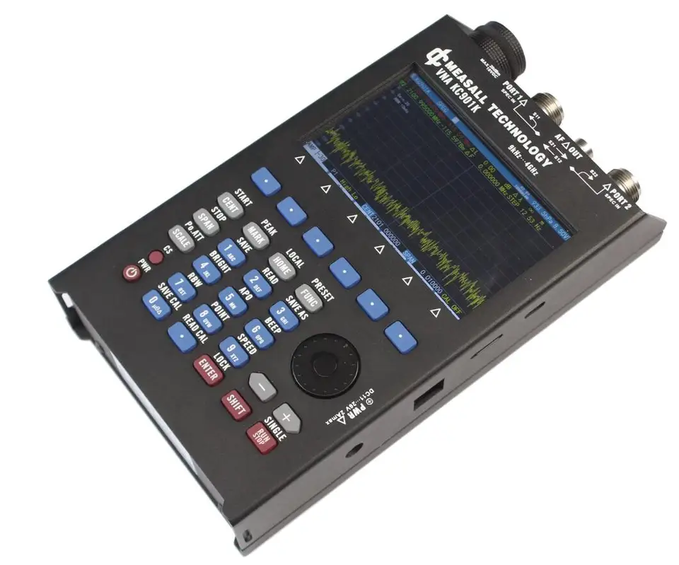 듀얼 포트 VNA 벡터 네트워크 분석기, 안테나 피드 라인, 스펙트럼 RF 멀티미터, SWR 스탠딩 웨이브 테스트, 4G, KC901K