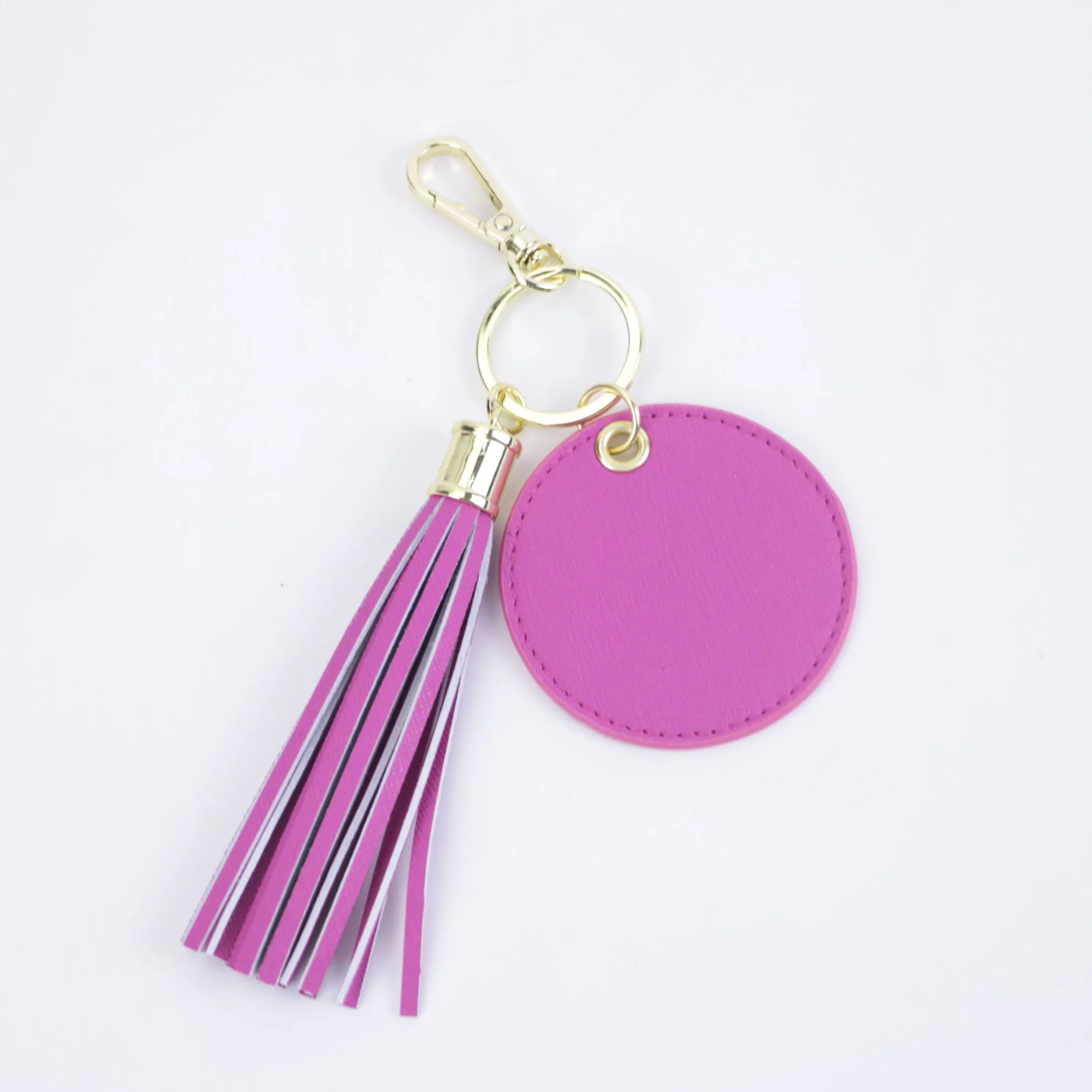 Pompon Porte-clé Cuir Véritable – Franges – Patrullero
