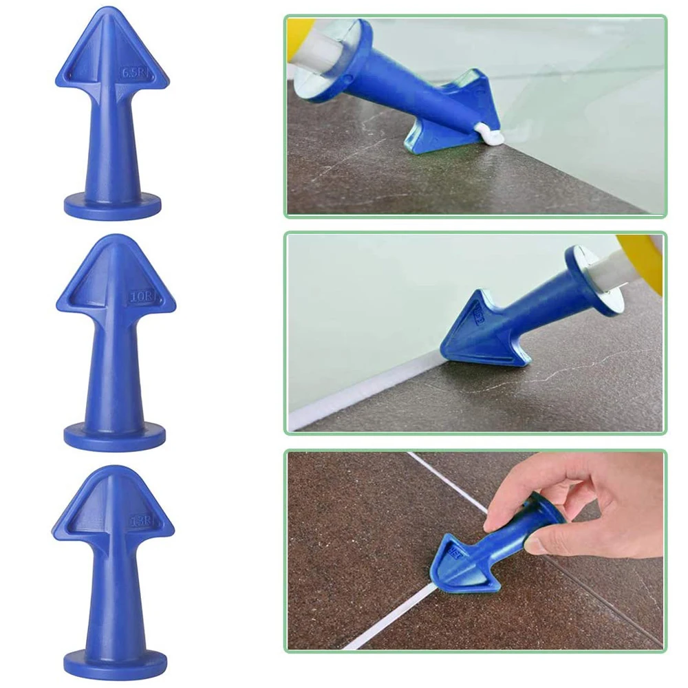 Caulking Nozzle Applicator Finishing Tool Spatula Plastic Glue Shovel Tile Brick Joints Convenient Floor Silicone Remover Set