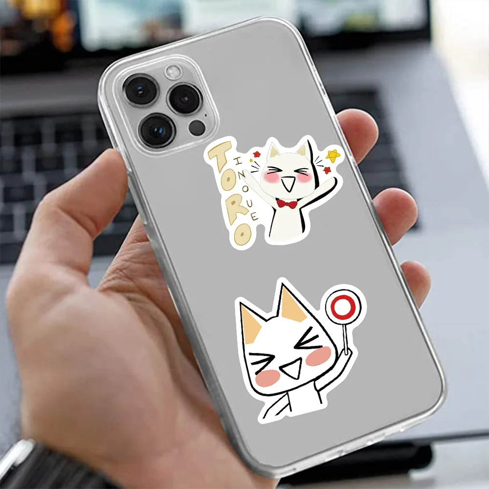 50PCS Cartoon Toro Inoue Cat Stickers Cute Decals DIY Bike Travel Luggage Guitar Laptop Waterproof Graffiti Sticker Kids Toy 6