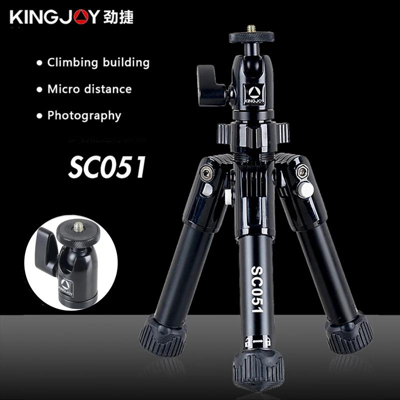 

KINGJOY SC051 Mini Camera Table Tripod For Phone Gorillapod Mobile Tripe Para Movil with 360 Degree Ball Head Stand Selfie Stick