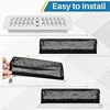 12Pcs Floor Register Trap Cover Vent Screen For Home Mesh Elastic Band Filter Floor Air-Vent Mesh Cover,4 X 10Inch Easy To Use 2