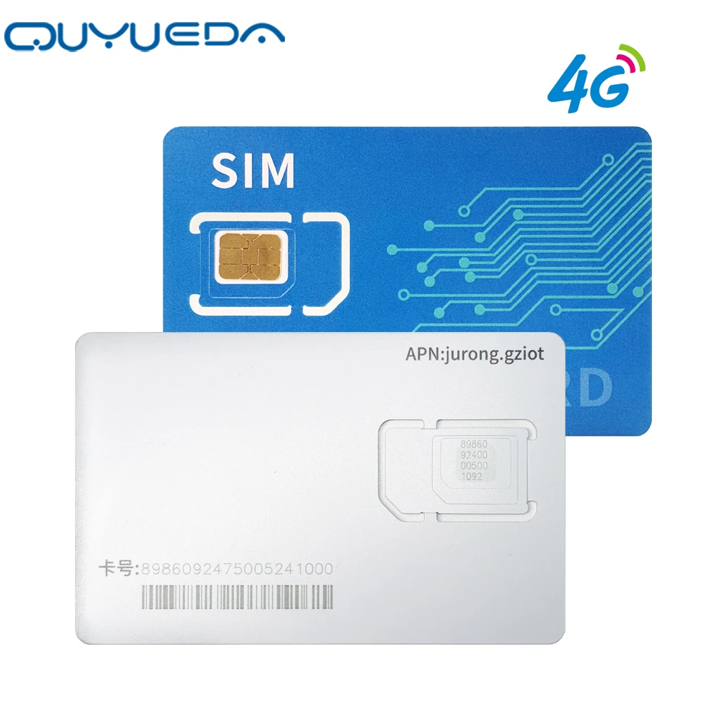 4G Sim Card Global Romaing Smart M2M IOT Card For GPS Tracker Iot Device High Speed Low Consuming Jurong 1 year internet traffic