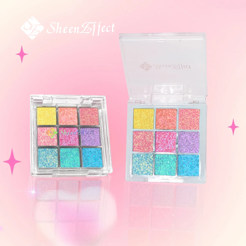 Sheeneffect Chameleon Chrome Eyeshadow Palette 9 Colors High End makeup Cosmetics 6