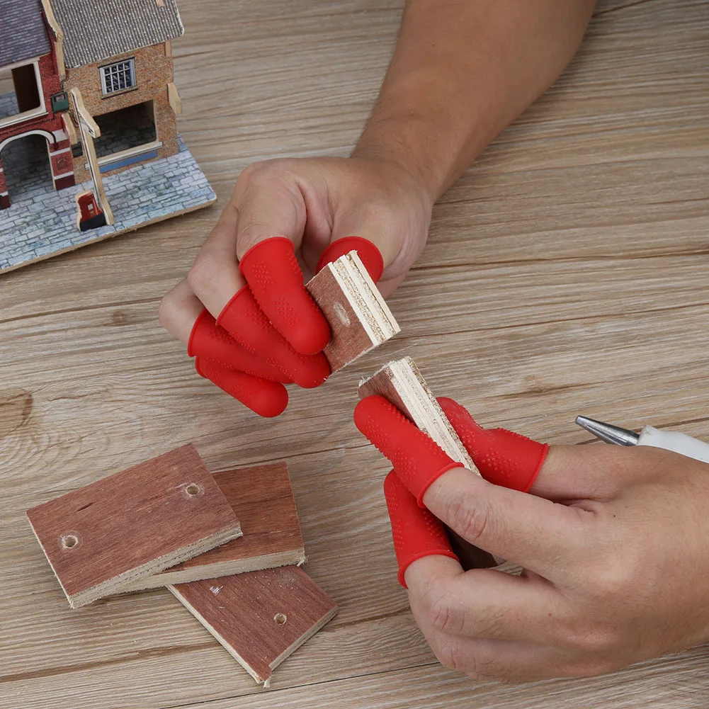 Anti-slip Hot Glue Gun Finger Caps Silicone Finger Cover Sleeve Protector