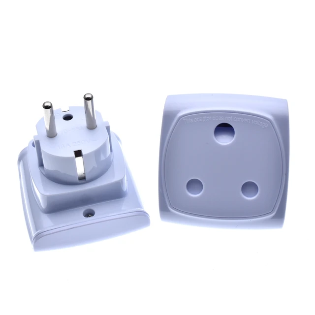 Large South African to EU UK Travel Adapter Electrical Plug Socket 13