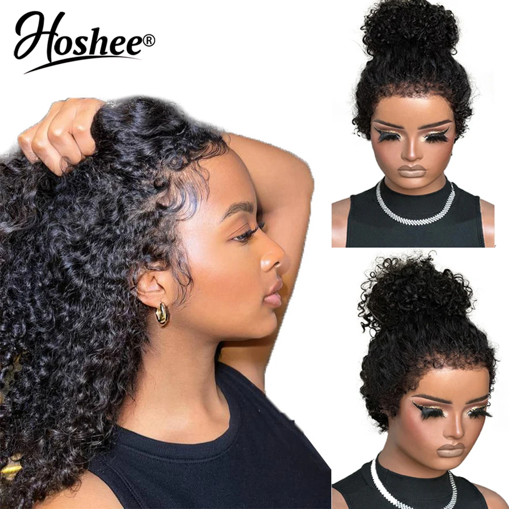 5x5 Lace Closure Wig Ready To Go Wig With Full Circle Edges 250% Burmese Curly 360 Full Lace Human Hair Wigs For Women Remy hair