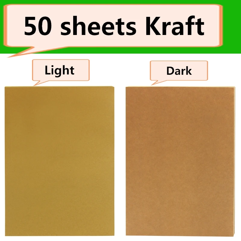10 Sheets Blank Kraft Paper Self-adhesive Felt Sheets Multi-purpose for and  Craft Making (Black) - AliExpress