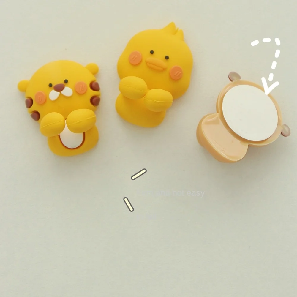 Self Adhesive Data Cable Holder Clip Cartoon Silicone Decoration Accessories Multipurpose Headphone Cable Fixer Office Desk 2