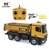 Huina 1573 1:14 10ch Remote-controlled Alloy Dump Truck Excavator 2.4g Wireless Remote-controlled Rtr Engineering Vehicle Toy 3