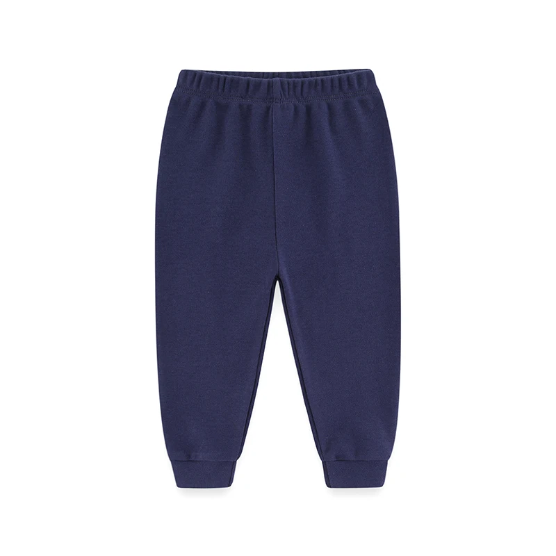 Kiddiezoom 1/3 Pcs Four Seasons Fashion Solid 100%Cotton Baby Boy Girl Pants Soft 100%Cotton Infants Trousers Accessories 6