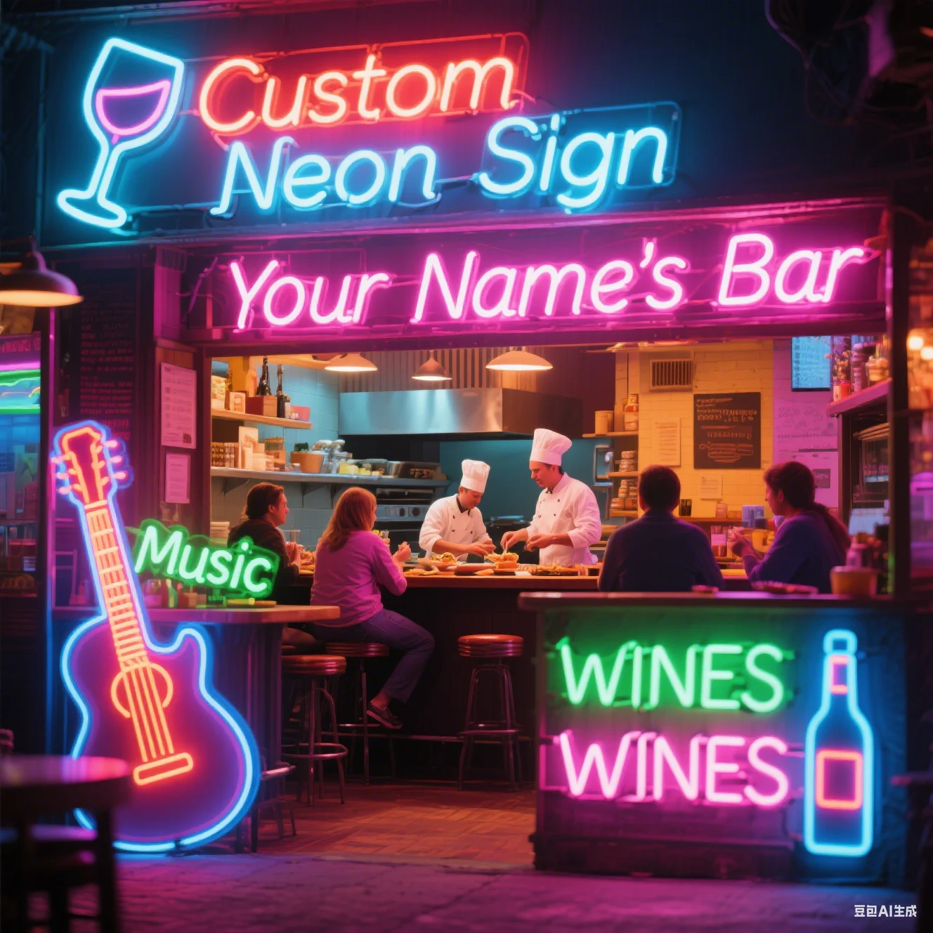 カスタムネオンサインネオンライトサイン Led レター屋外屋内防水結婚