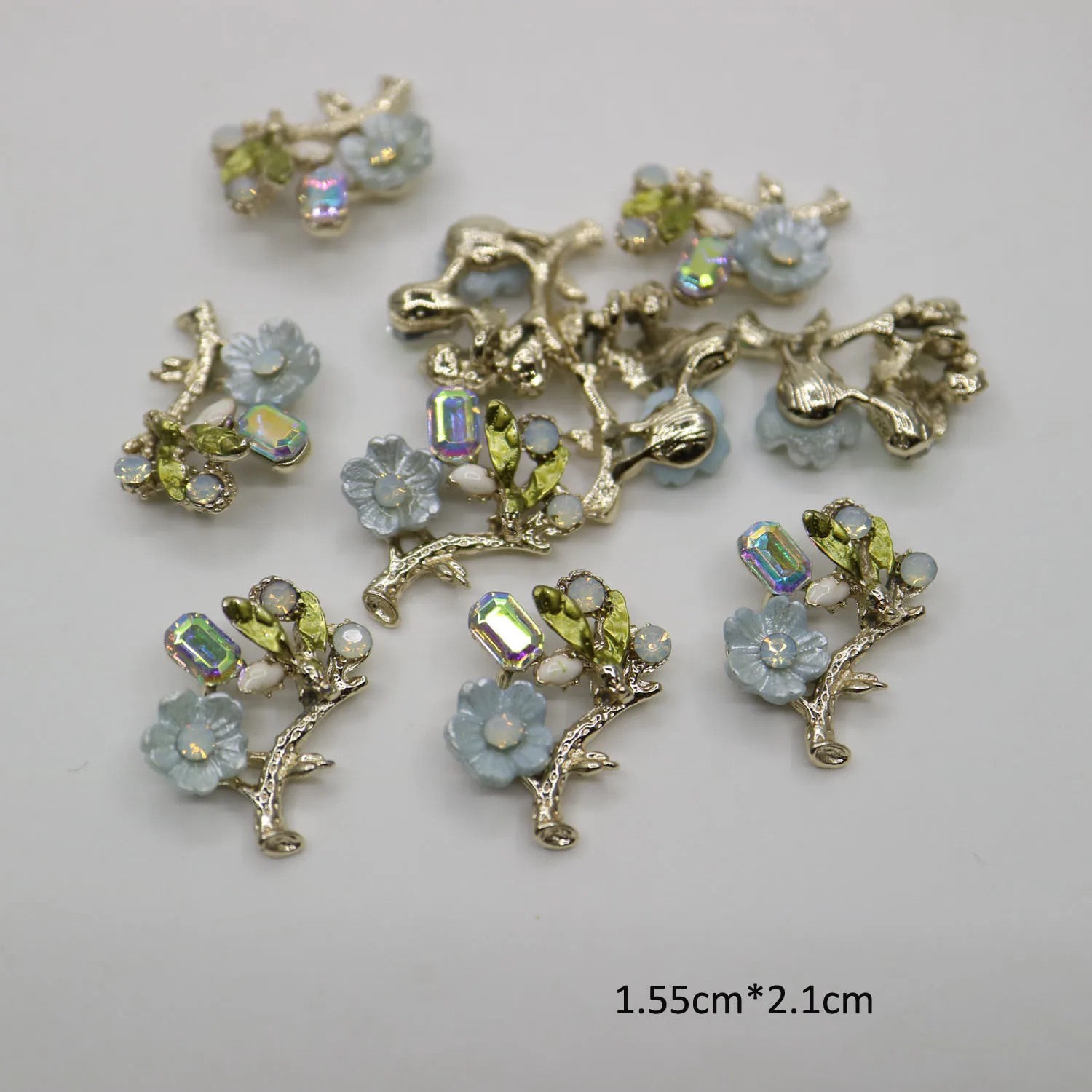 10 개/몫 쥬얼리 의류 모자 가방에 대 한 DIY 공예 용품 합금 금속 artesanato costura 비즈 꽃 액세서리