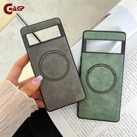 Luxury Magsafe Soft Leather Case For Google Pixel 6 7 8 9 Pro XL 7 8A Magnetic Wireless Charging Skin Feel Shockproof Back Cover 1