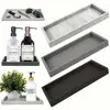 1 Pack Bathroom Tray Soft Silicone Jewelry Tray Dressing Table Decorative Bathroom Tray Organizer Suitable for Dressing Tables 1