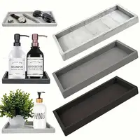 1 Pack Bathroom Tray Soft Silicone Jewelry Tray Dressing Table Decorative Bathroom Tray Organizer Suitable for Dressing Tables 1
