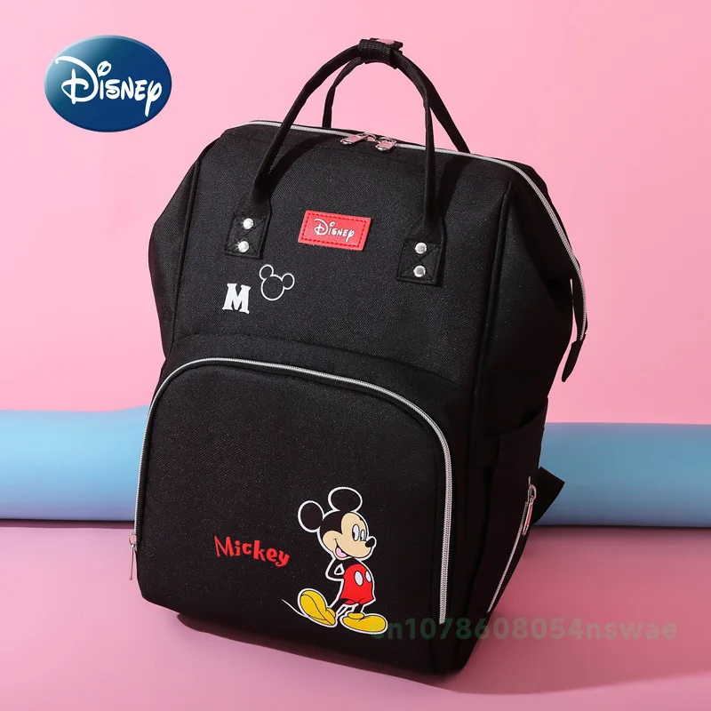 Disney's Diaper Bag Backpack Luxury Brand Fashion Baby Bag Cartoon Cute Baby Diaper Large Capacity Multi Function for diaper bag,diaper backpack