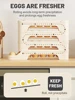 4Layers Fridge Egg Storage Box Automatic Rolling Eggs Holder Rack Ladder Style Refrigerator Eggs Dispenser Egg Organizer Holder 4