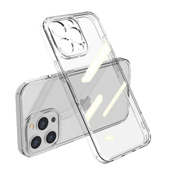 Crystal - Clear Shockproof Tempered Glass Phone Case with Reinforced Bumper - iPhone 7 - 8 - SE (Clear)
