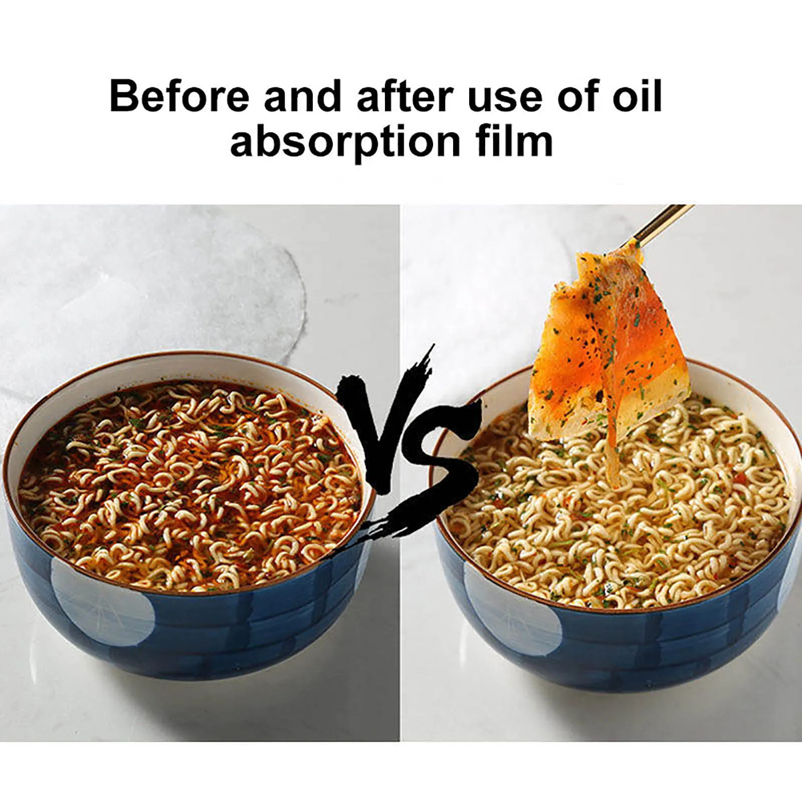 12Pcs Oil-Absorbing Paper Round Oil Absorbing Sheets Multifunction Kitchen Oil Absorption Paper for Cooking Baking